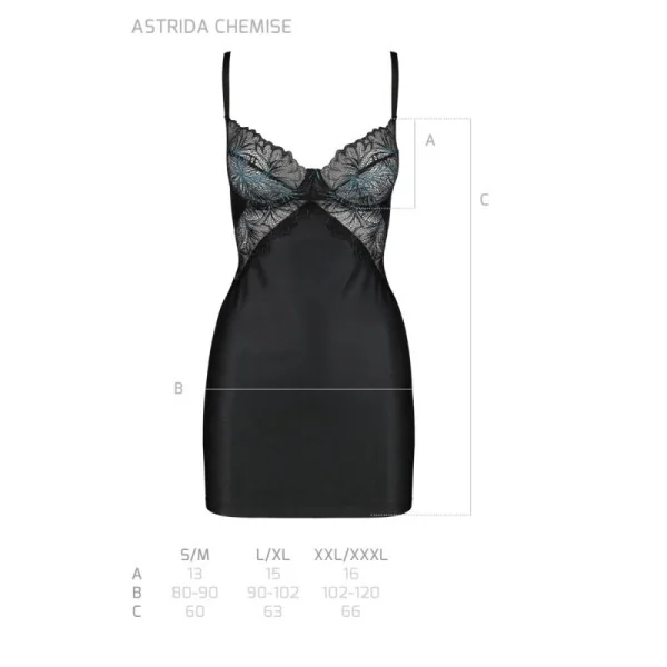 Astrida Chemise & Tanga schwarz von Passion-Exklusiv kaufen | Fesselliebe