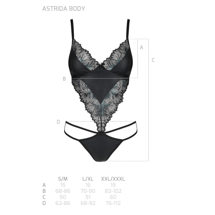 Astrida Body Schwarz von Passion-Exklusiv | Fesselliebe.de