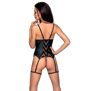 Angelica Korsett & Tanga Schwarz von Passion-Exklusiv