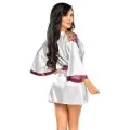 Summer Peignoir & Tanga Silber von Beauty Night Fashion