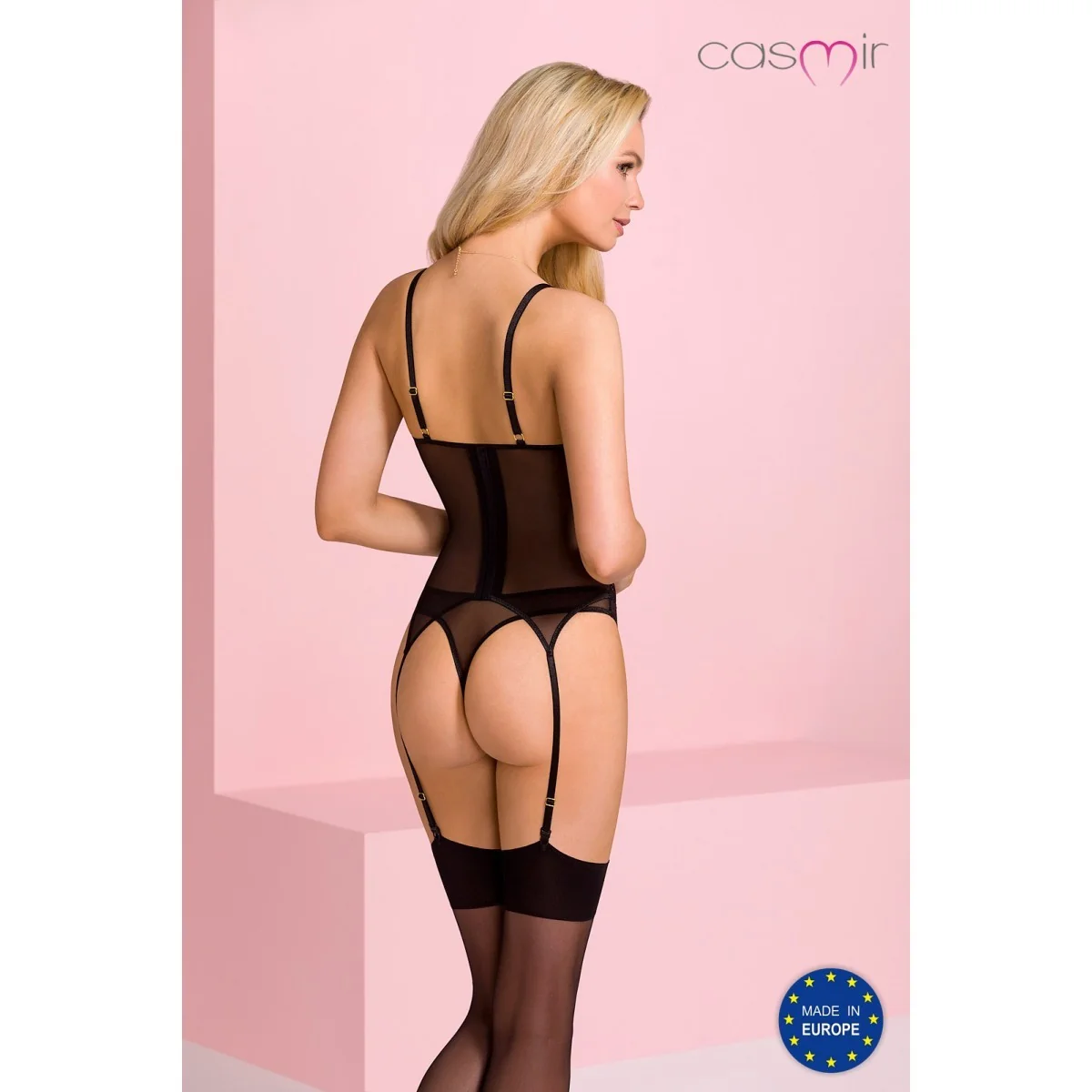 Denerys Korsett & Tanga schwarz von Casmir kaufen | Fesselliebe