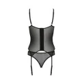 Eco Selaginella Korsett & Tanga Schwarz von Passion Eco Collection