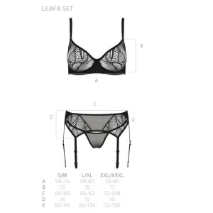Eco Leafa 3er Set Schwarz von Passion Eco Collection