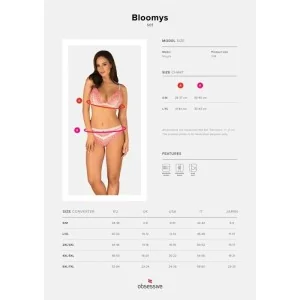 Bloomys 2er Set Pink-Weiss von Obsessive