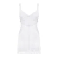 Amor Blanco Bügel Chemise & Tanga Weiss von Obsessive