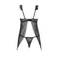 Milagros Chemise & Tanga Schwarz von Avanua