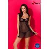 Milagros Chemise & Tanga Schwarz von Avanua | Fesselliebe.de