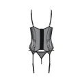 Eco Leafa Korsett & Tanga Schwarz von Passion Eco Collection