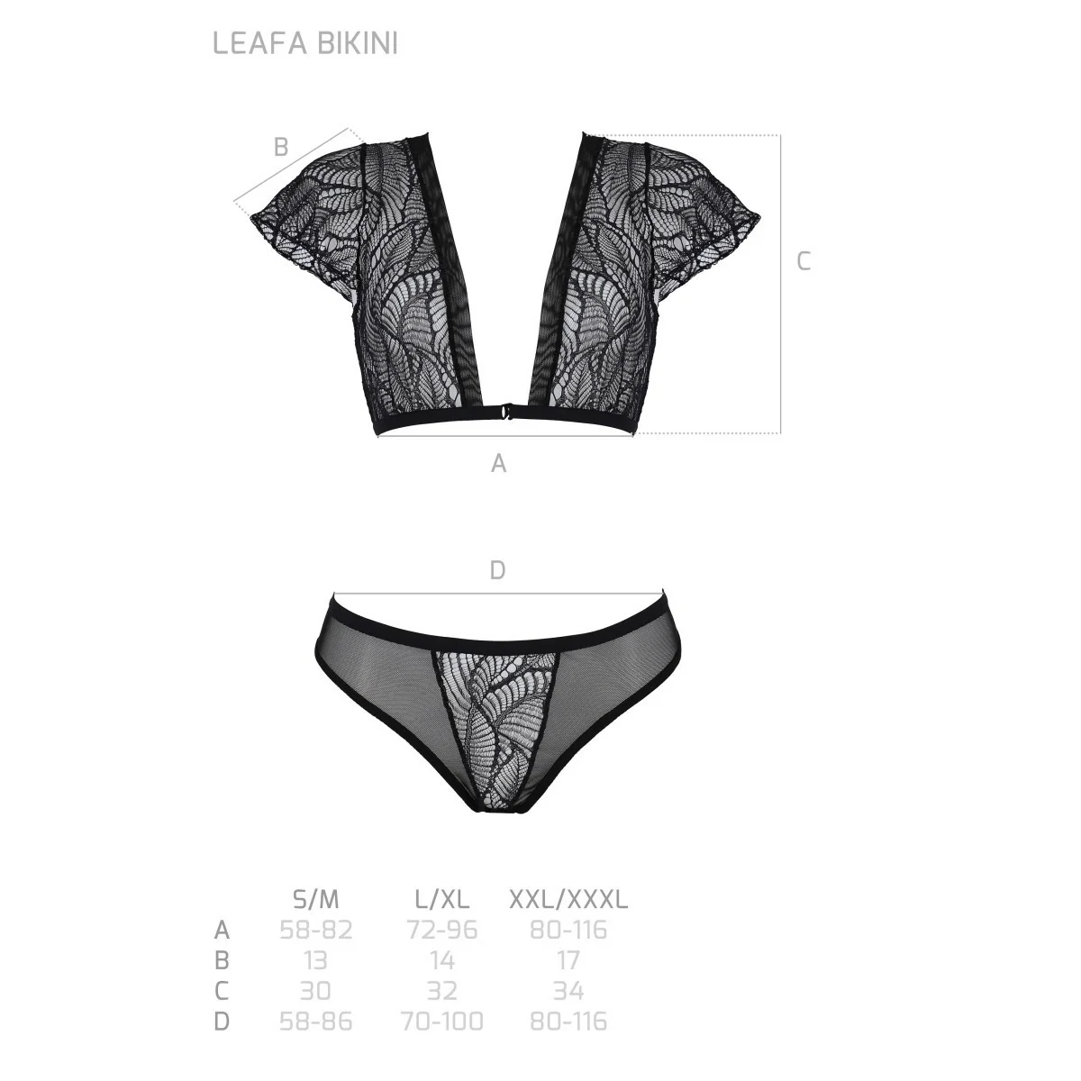 Eco Leafa Bikini schwarz von Passion Eco Collection kaufen | Fesselliebe