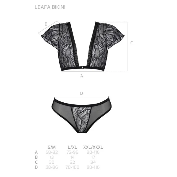 Eco Leafa Bikini schwarz von Passion Eco Collection kaufen | Fesselliebe