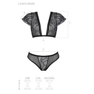 Eco Leafa Bikini Schwarz von Passion Eco Collection