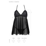 Eco Kerria Chemise & Tanga Schwarz von Passion Eco Collection | Fesselliebe.de