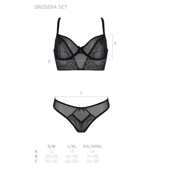 Eco Drosera 2er Set Schwarz von Passion Eco Collection | Fesselliebe.de