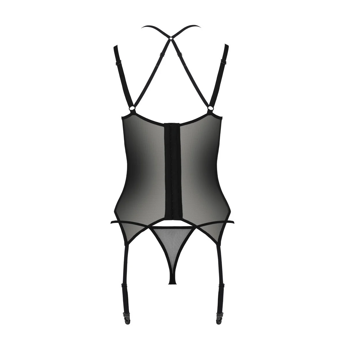 Eco Drosera Korsett & Tanga schwarz von Passion Eco Collection kaufen | Fesselliebe