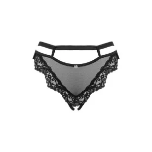 Setilla Offener Schritt Höschen Schwarz von Obsessive