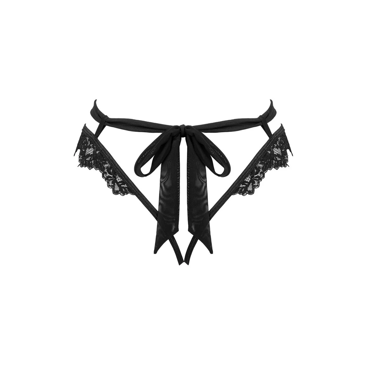 Setilla Offener Schritt Höschen Schwarz von Obsessive | Fesselliebe.de