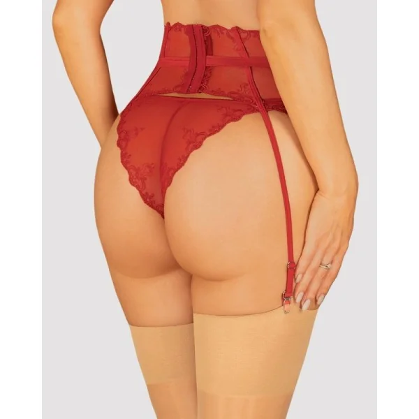 Lonesia Strumpfgürtel Rot von Obsessive | Fesselliebe.de