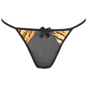 Babydoll & String Schwarz-Gold V-10029 von Axami