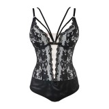 Body Schwarz V-10110 von Axami | Fesselliebe.de