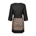 Allunes Peignoir Schwarz-Leo Size Plus von Obsessive