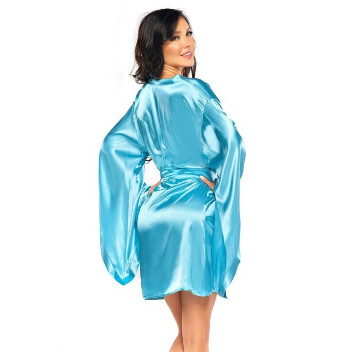 Samira Peignoir & Tanga Türkis von Beauty Night Fashion | Fesselliebe.de