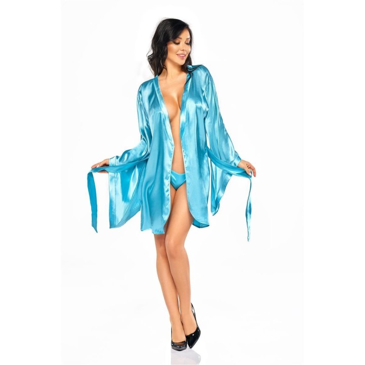 Samira Peignoir & Tanga Türkis von Beauty Night Fashion | Fesselliebe.de
