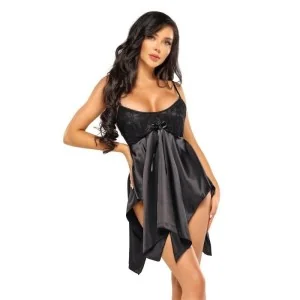 Julieta Chemise & Tanga Schwarz von Beauty Night Fashion | Fesselliebe.de