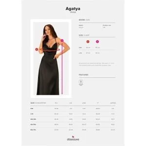 Agatya Kleid Schwarz von Obsessive
