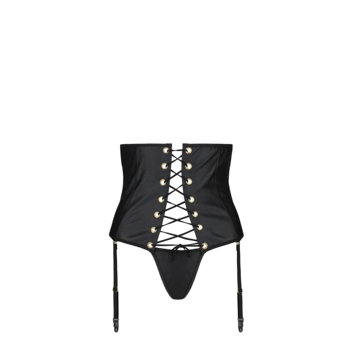 Celin Korsett & Tanga Schwarz von Passion-Exklusiv | Fesselliebe.de