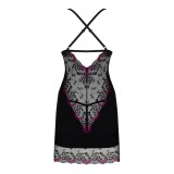 Vanessme Chemise & Tanga Schwarz von Obsessive | Fesselliebe.de
