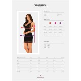Vanessme Chemise & Tanga Schwarz von Obsessive | Fesselliebe.de