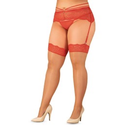 Blossmina Strümpfen Rot von Obsessive | Fesselliebe.de