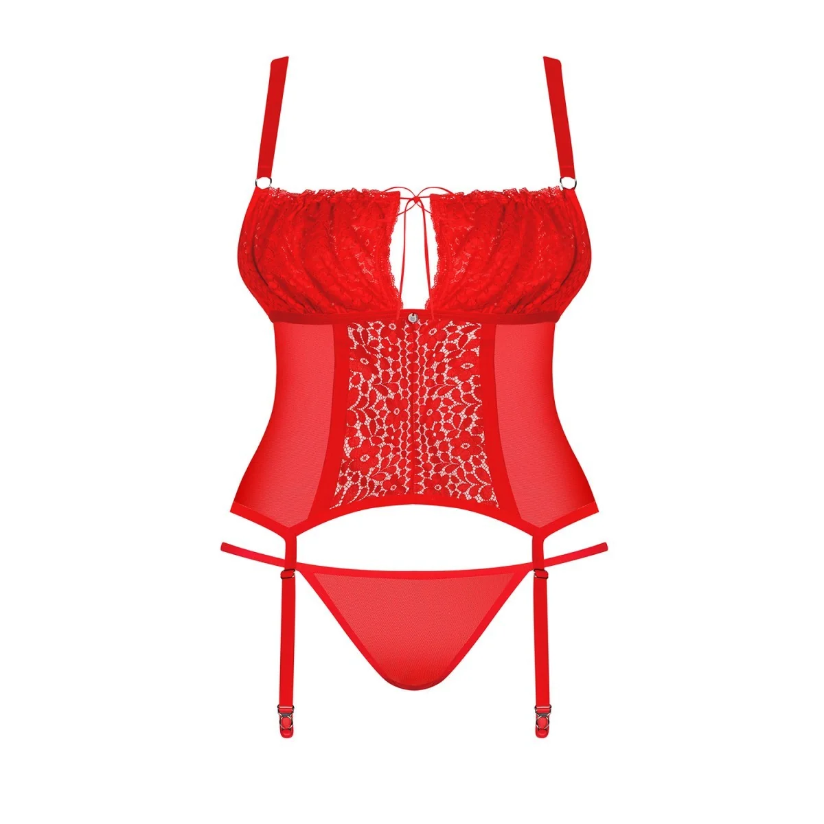 Blossmina Korsett & Tanga rot von Obsessive kaufen | Fesselliebe