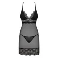 Renelia Chemise & Tanga Schwarz von Obsessive