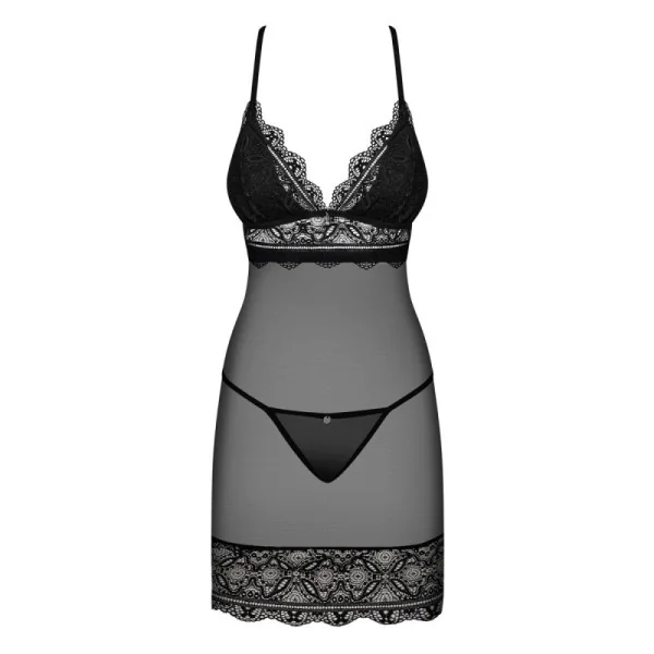 Renelia Chemise & Tanga schwarz von Obsessive kaufen | Fesselliebe