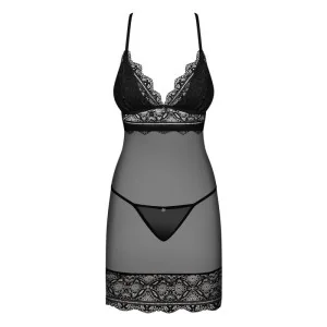 Renelia Chemise & Tanga Schwarz von Obsessive
