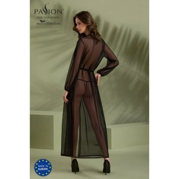 Eco Zinnia Peignoir schwarz von Passion Eco Collection kaufen | Fesselliebe