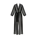 Eco Zinnia Peignoir Schwarz von Passion Eco Collection