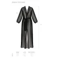 Eco Zinnia Peignoir Schwarz von Passion Eco Collection