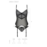 Eco Zinnia Korsett Schwarz von Passion Eco Collection | Fesselliebe.de