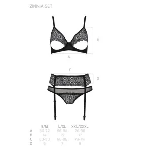 Eco Zinnia 3er Set Schwarz von Passion Eco Collection