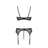 Eco Primula 3er Set mit offenem BH Schwarz von Passion Eco Collection | Fesselliebe.de