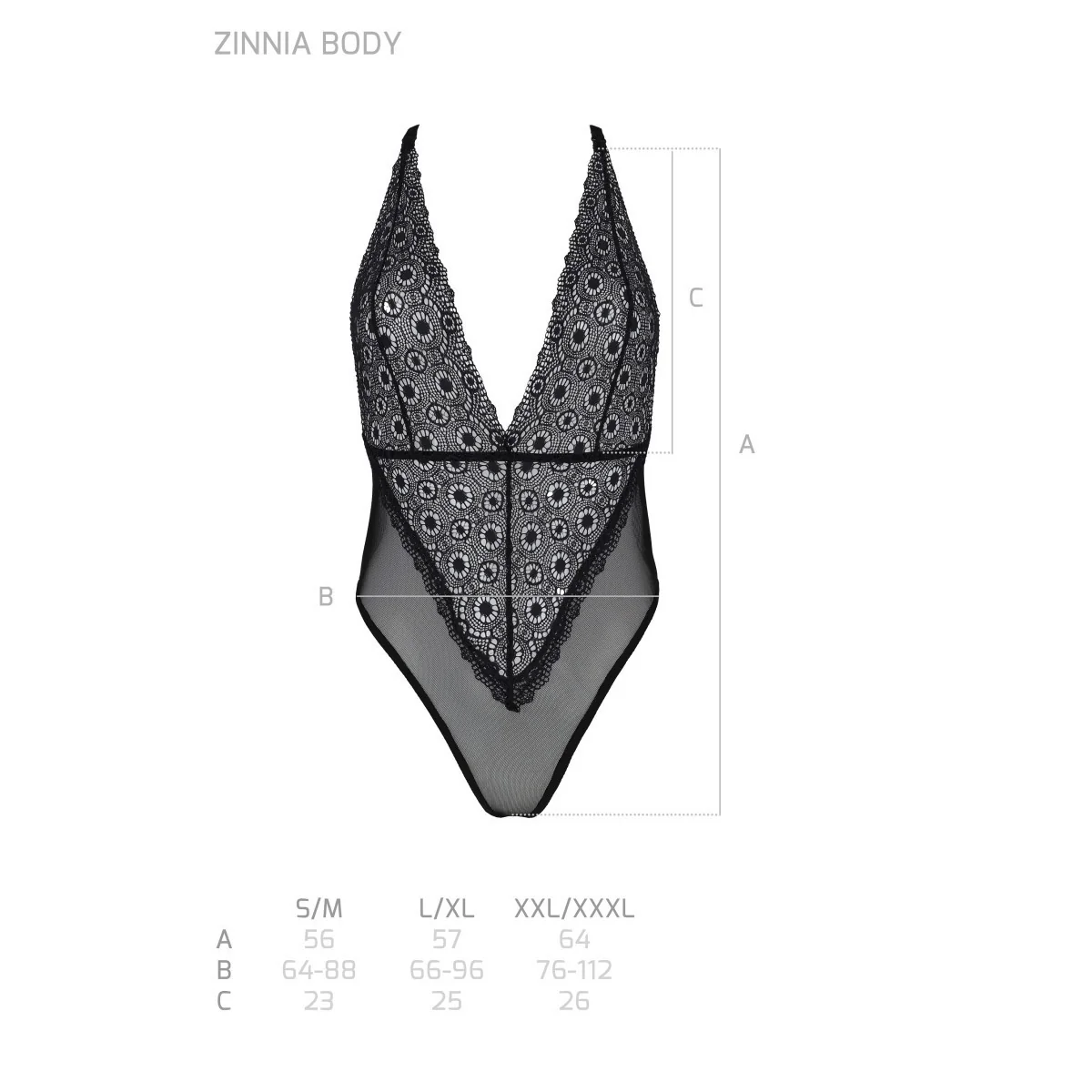 Eco Zinnia Body schwarz von Passion Eco Collection kaufen | Fesselliebe