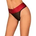 Tienesy Tanga Schwarz-Rot von Obsessive