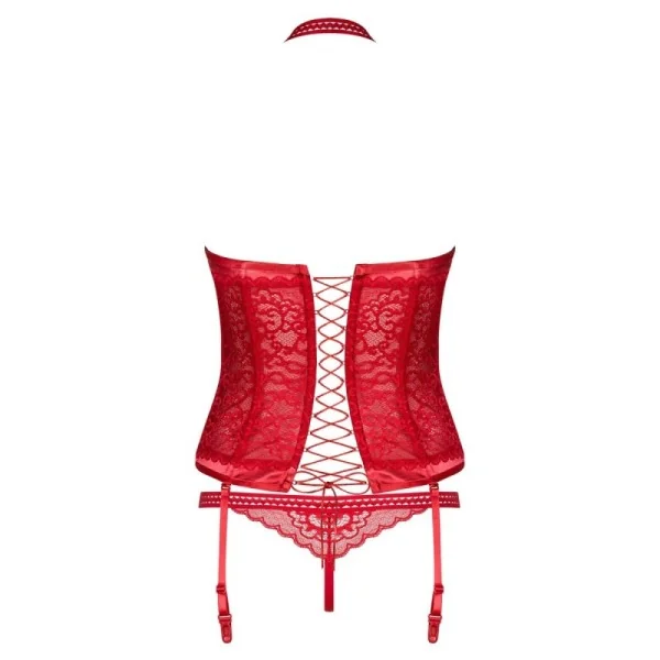 Flameria Korsett & Tanga rot von Obsessive kaufen | Fesselliebe