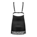 Eloissa Chemise & Tanga Schwarz von Obsessive