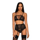 Basitta 3er Set Schwarz von Obsessive | Fesselliebe.de