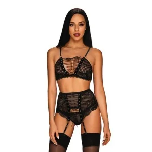 Basitta 3er Set schwarz von Obsessive kaufen | Fesselliebe