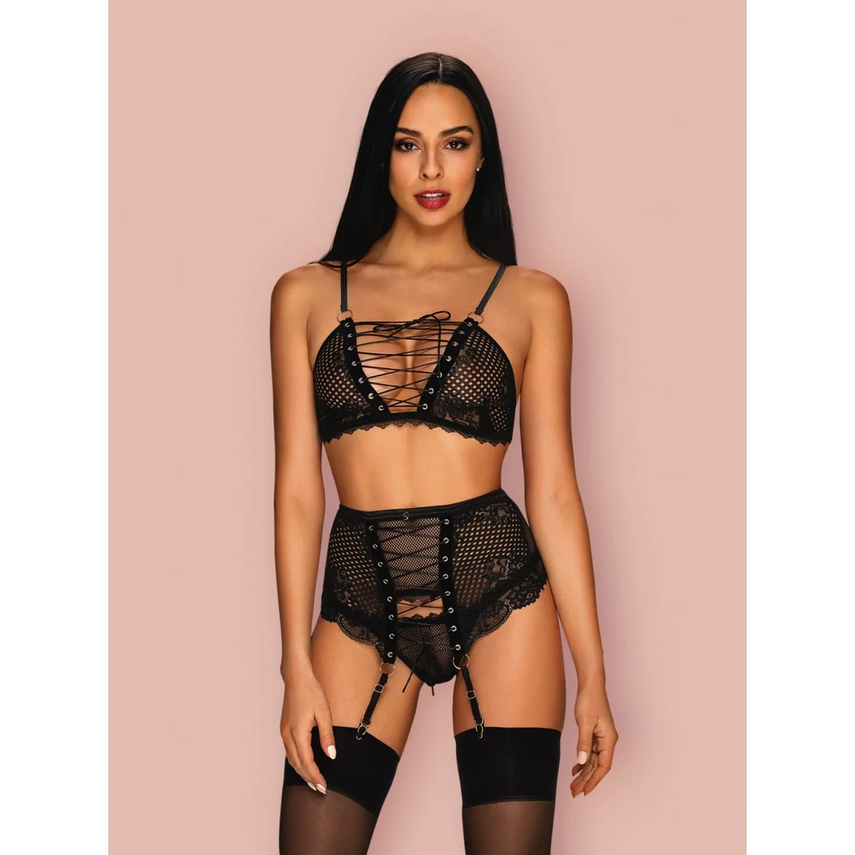 Basitta 3er Set schwarz von Obsessive kaufen | Fesselliebe