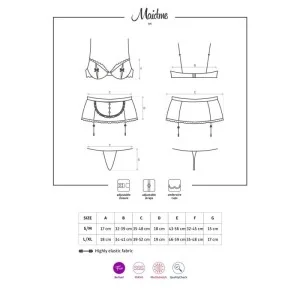 Maidme 5er Set Schwarz-Weiss von Obsessive